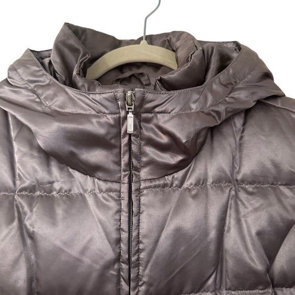 LANDS’ END SILVER GOOSE DOWN JACKET SIZE LARGE 14/16 - Picture 3 of 15